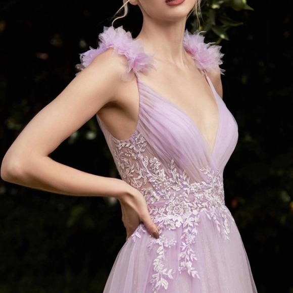 Lilac Tulle Ballgown - Picture 3 of 6